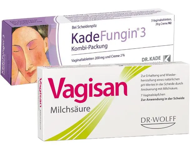 KadeFungin® 3 Kombipackung + Vagisan Milchsäure, Cremes zur Behandlung von Scheidenpilz
